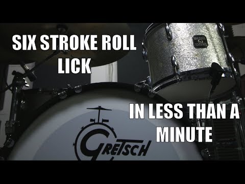 Six Stroke Roll Lick in less than a Minute - Daily Drum Lesson
