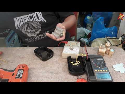 HOW TO FIX & REPLACE OLD BLACK&DECKER DRILL BATTERY 12V 1.0ah