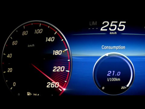Mercedes C 300d 4Matic acceleration 0-60 mph 0-100 km/h 0-200-250 kph 100-200 top max speed GPS MHEV