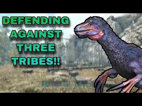 Defending Oil Cave Against Teamers! Ark Survival Evolved | 4 Man Unofficial