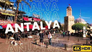 Antalya'da Şehir Yürüyüşü Turu Türkiye 🇹🇷 HAZİRAN 2026 4K HDR