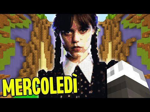 COSTRUIAMO MERCOLEDÌ ADDAMS NELLE BUILD BATTLE - MINECRAFT ITA