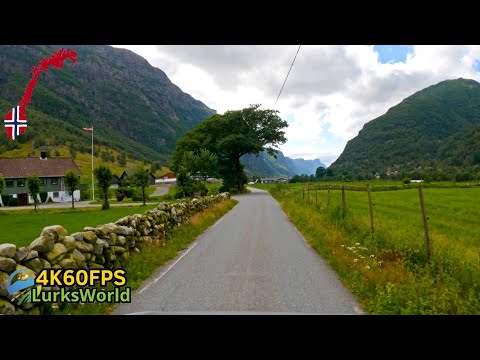 Driving in Norway - Månafossen To Veen Gardscamping - 4K60 Road Trip