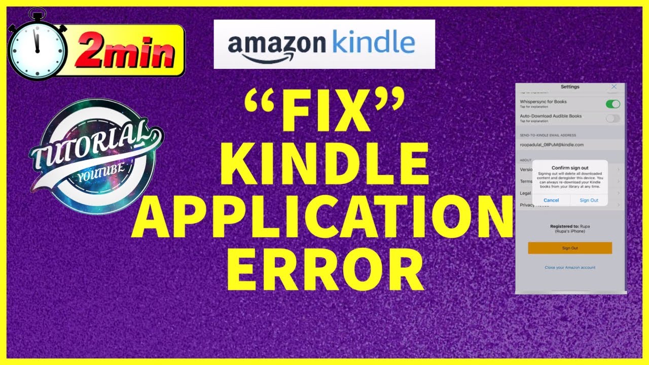 How to Fix Kindle Application Error || Solve Kindle App Issue || Solve Kindle Error 2022