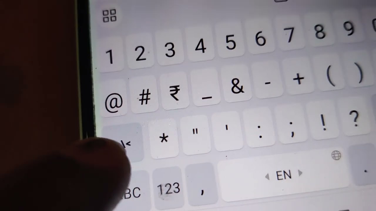 how to type infinity symbol in android phone