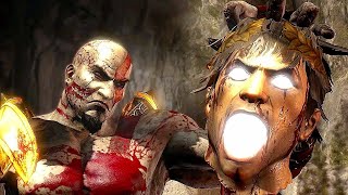 God of War 3 Kratos Destroy Hera - Helios and Hephaestus Ruthless Kills