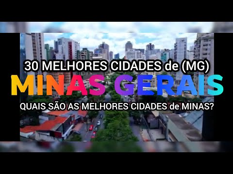 CONHEÇA 30 MELHORES CIDADES de MINAS GERAIS | Ranking IPS 2026 \ Lista atualizada 