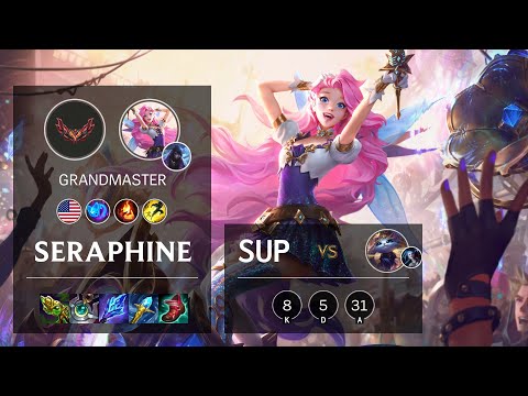 Seraphine Support vs Yuumi - NA Grandmaster Patch 12.5