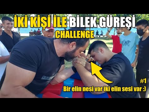 İKİ KİŞİ İLE SOKAKTA BİLEK GÜREŞİ CHALLENGE | BİR ELİN NESİ VAR İKİ ELİN SESİ VAR :) #1