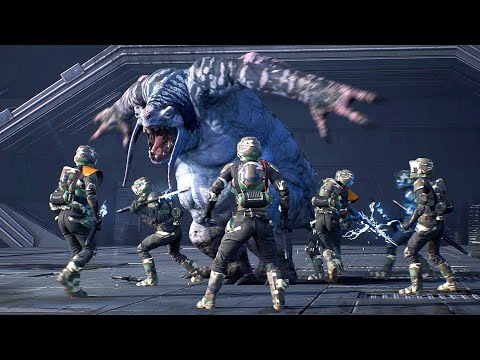 41st Scout Clone Troopers vs Creatures - STAR WARS JEDI FALLEN ORDER NPC Wars