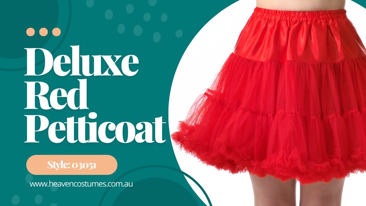 Exclusive Fluffy Red Deluxe Costume Petticoat