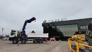 Camion-benne IVECO TRAKKER 450 8x8 PM 85SP Crane Kipper Tipper à vendre - Image 4 | Autoline CI Camion-benne IVECO TRAKKER 450 8x8 PM 85SP Crane Kipper Tipper | Image 4 - Autoline