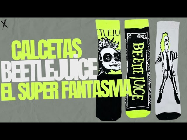 Vídeo relacionado con BEETLEJUICE Calcetines Originales Hombre, Pack de 5 Calcetines Divertidos Diseños del Personaje, Ideas de Regalo Hombre