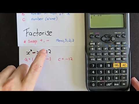 G1 Part 1   Factorisation of Quadratic Function using Casio fx 97SG X