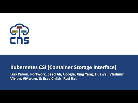 Kubernetes CSI (Container Storage Interface) - Storage SIG Team Update