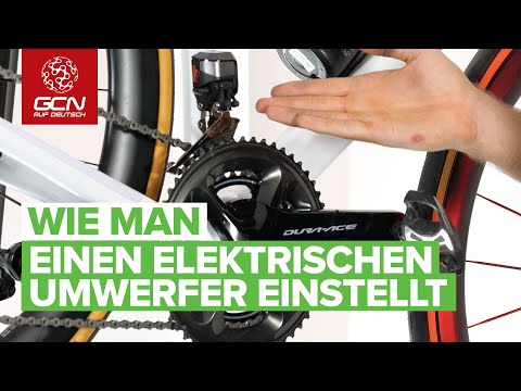 Wie man einen elektrischen Shimano Di2 Umwerfer einstellt
