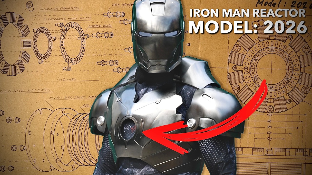 New Hydrogen Iron Man reactor. Model 2026: blueprints, design, conceptions. @ALEXLAB