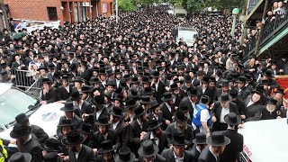 מזל"ט: אלפים בלוויה של האדמו"ר קוסובר בבורו פארק