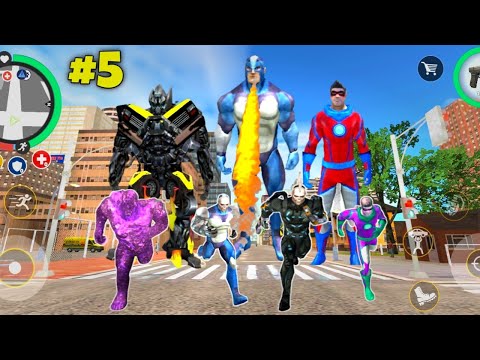 Rope Hero Caught Giant Evil | Part 5 | Rope Hero Vice Town | Destroyers in Vice Town | Gamer Blasty