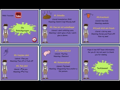 Learn German: Die Beleidigungen - Swear & German Insults