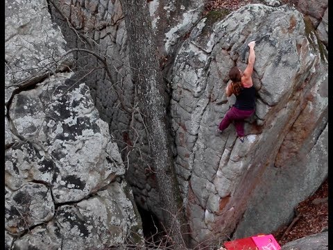 FrictionLabs Athlete Kasia Pietras enjoys the LRC arete Destroyer, V3.