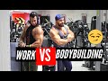 BODYBUILDING VS WORK! Comment je gère mes repas & entraînement au travail!