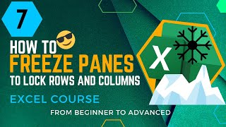 Download the video "How to freeze panes to lock rows and columns | Excel course from beginner to advanced | 07"