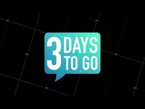 3 Days Left label on white background. Flat icon. Motion graphics.