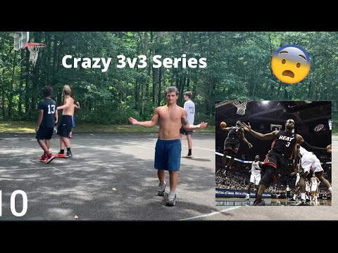 Crazy 3v3 Basketball Game! Gets Heated!!!