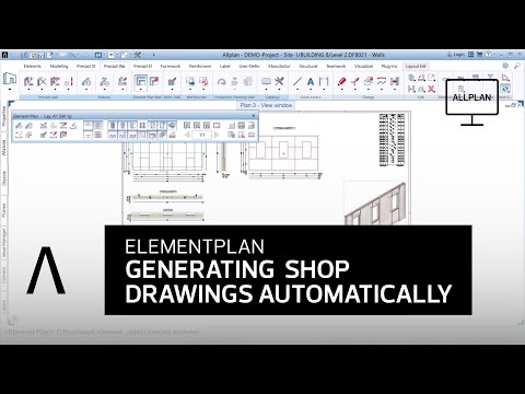 Create shop drawings automatically with Allplan