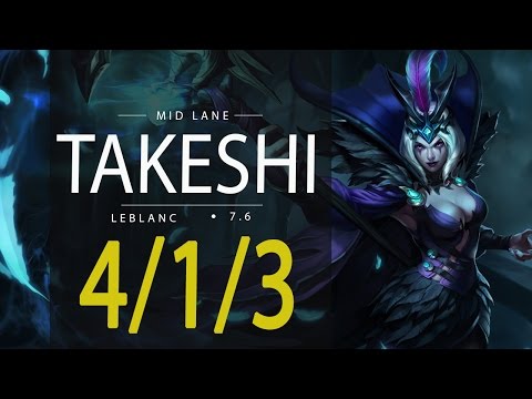 LOL ProTV - Takeshi - LEBLANC MID vs ORIANNA (23/03/2017)