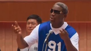 Dennis Rodman Sings To His Favorite Murderous Dictator