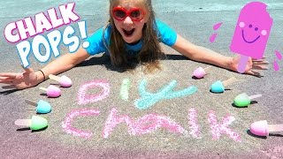 DIY CHALK POPS! Make Sidewalk Chalk Popsicles!