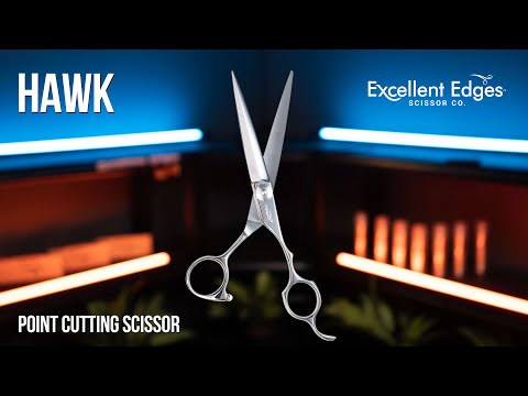 HAWK - Point Cutting Shears | Hair Cutting Scissors by EXCELLENT EDGES for Hairdressers
