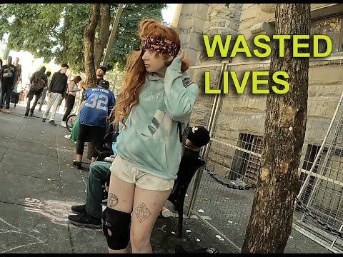 Wasted Lives and Homeless in Vancouver, Canada -  July 2, 2023