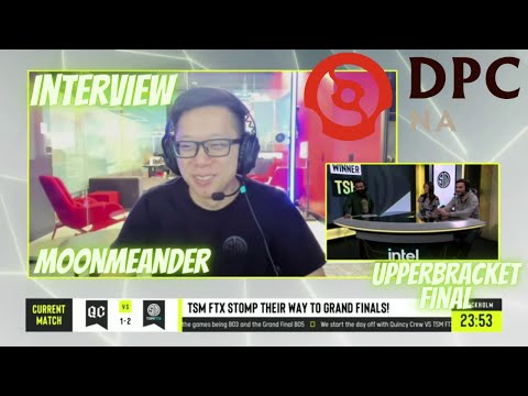 MOONMEANDER INTERVIEW AFTER TSM FTX VS QUINCY CREW - DPC NA 2021/2022 Tour 1: Regional Finals
