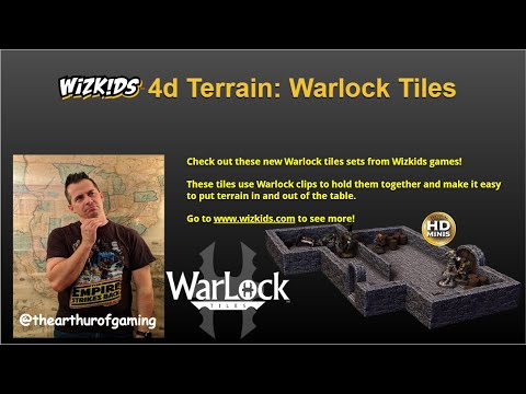 Warlock Tiles Unboxing! The new Warlock Tiles from Wizkids Games!