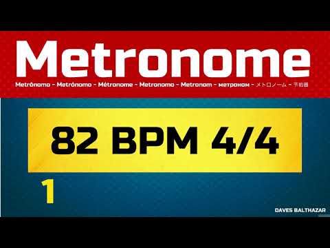 82 BPM METRONOME - METRÔNOMO 82 BPM 4/4