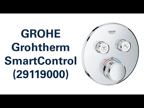 Virštinkinė dalis dušo maišytuvui Grohe, SmartControl apvali, 2 valdikliai video