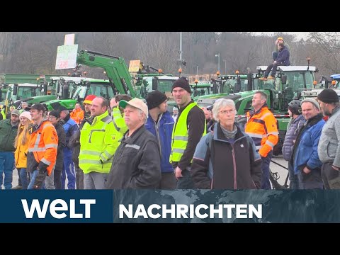 DEUTSCHLAND: Neue Aktionen geplant! Bauern protestieren weiter gegen Ampel | WELT STREAM
