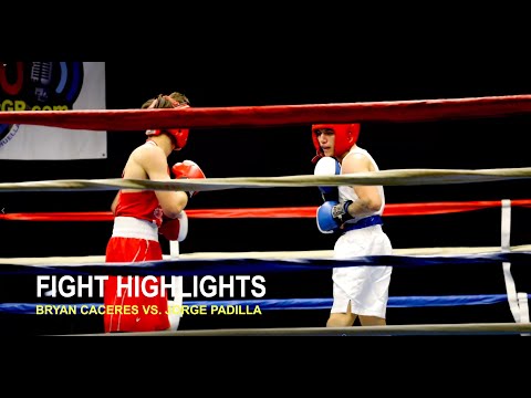 Bryan Caceres vs. Jorge Padilla 1 | HIGHLIGHTS: Michigan Golden Gloves