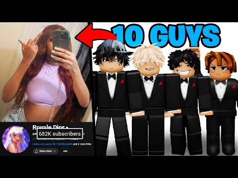 10 Guys COMPETE For A FAMOUS YOUTUBER In Roblox