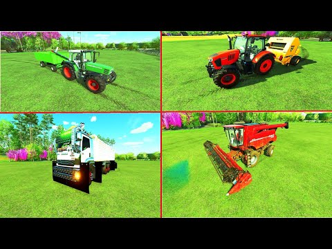 HARVESTING WHEAT, LOAD & TRANSPORT WITH FENDT TRACTORS - Farming Simulator 22