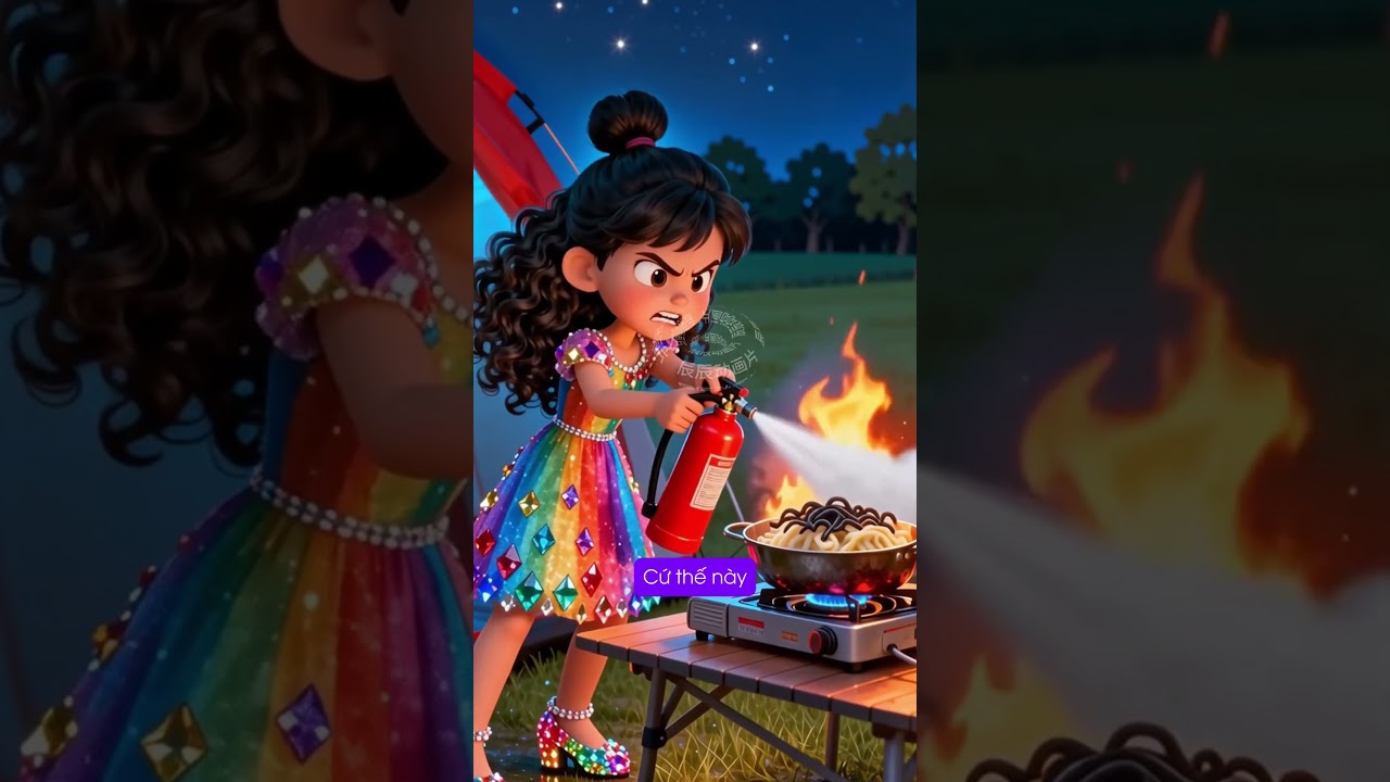 Lều đỏ bốc khói