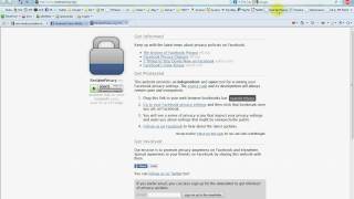 Facebook Privacy Bookmarklet tool by Reclaimprivacy.org