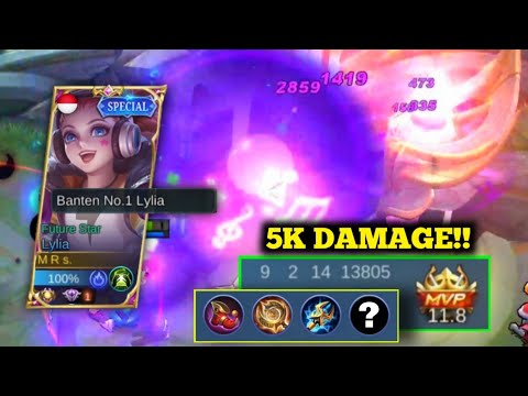 5K DAMAGE!! Lylia Sidelaner Best Build H4CK, Build Lylia Tersakit 2021 || Lylia Gameplay