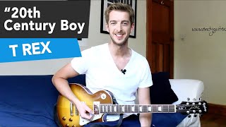 T Rex 20th Century Boy Guitar Tutorial - Minor Pentatonic Song #4