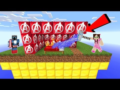 PopularMMOs Minecraft  THE AVENGERS LUCKY BLOCK BEDWARS!   Modded Mini Game