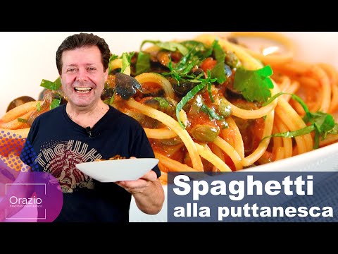 SPAGHETTI ALLA PUTTANESCA  - Ricetta impareggiabile, facile, veloce e gustosa