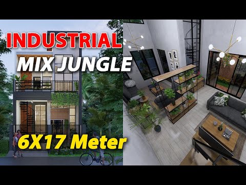 Rumah Industrial Mix Jungle 2 Lantai 6x17 Meter - Gresik